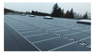 Solar voor TFO en PVC soalr daken oplossing soalr plakken op een membraan dak
