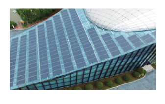 glue solar panels on glass photovoltaic against glass windows