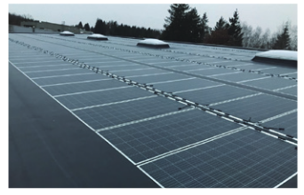 solutions de toiture solaire solaire collée au toit de toiture