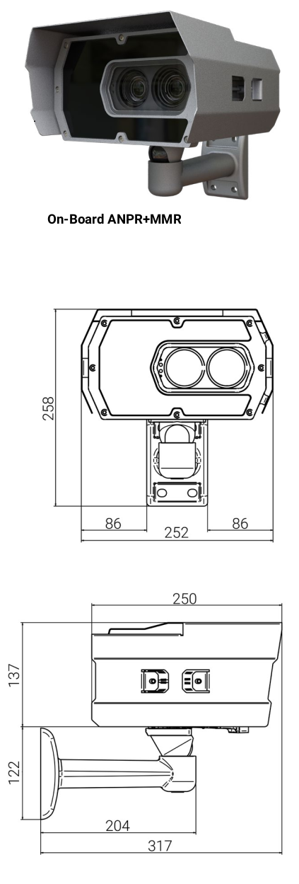 Traject controle camera ANPR voor 1 2 of 3 banen Nummerplaat herkenning cameras