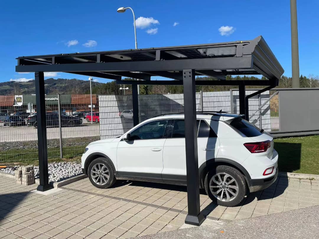 abri d'auto solaire ombrières solaires.