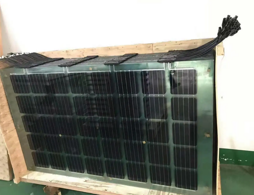 panneau solaire transparent en different dimensions