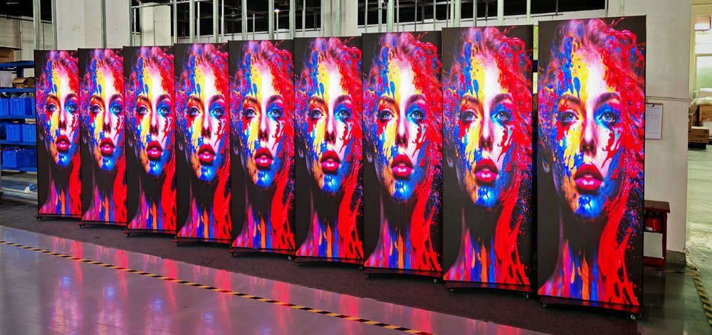digitale Werbetafel für den Innenbereich LED videowall