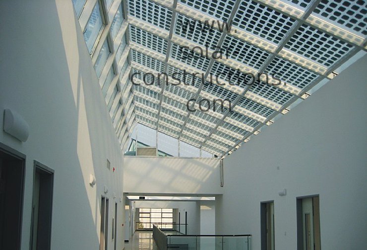 double glass and transparent BIPV solar panel