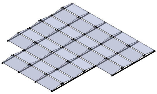 east west solar structure layout
