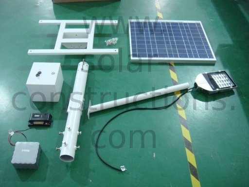 solar lamp components solar light kit with battery on top