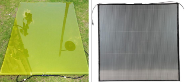 solar panels for windows in various colours
