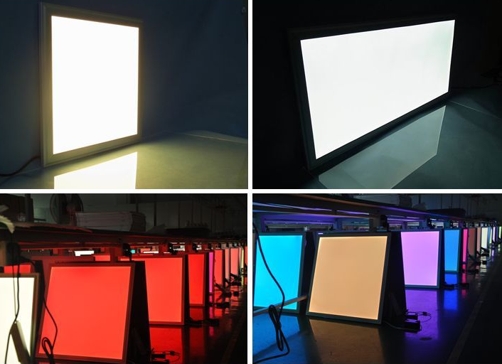 panneaux lumineux LED rvb dimmable dalles LEDs couleur
