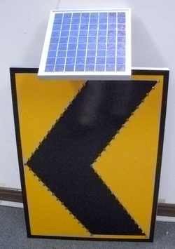 signalisation routière lumineux solaire photovoltaïque à LED