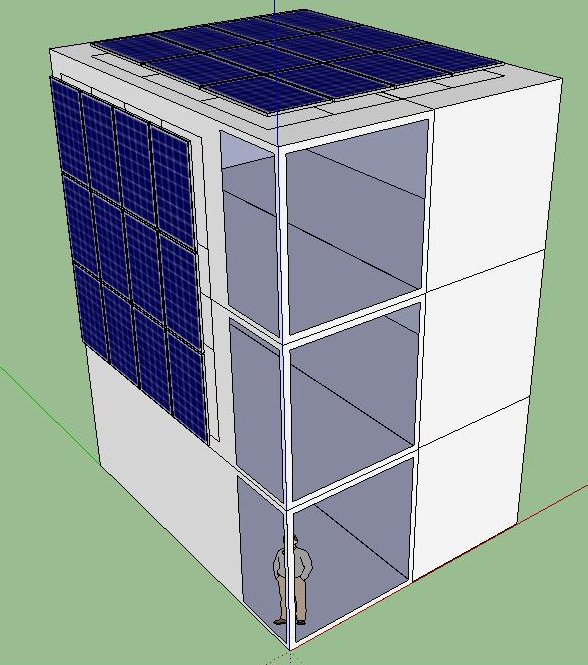 energieneutrale woning met solar facade